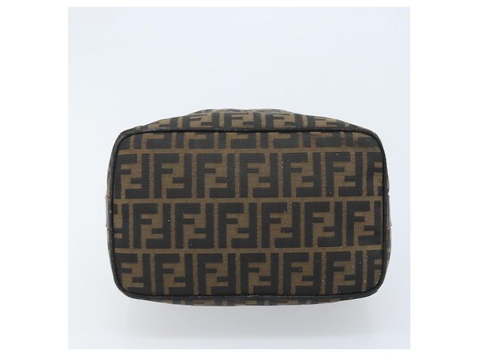 FENDI Zucca Canvas Hand Bag Black Gold - vista 8