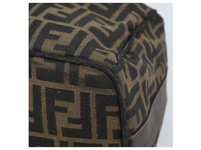 FENDI Zucca Canvas Hand Bag Black Gold - vista 9