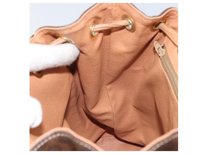 Céline CELINE Macadam Canvas Backpack PVC Leather Brown Gold - vista 23