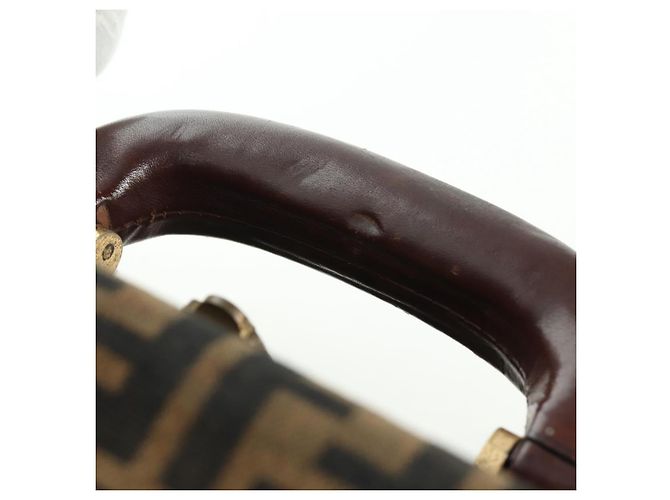 FENDI Zucca Canvas Trunk Black Brown - vista 10