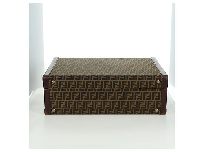 FENDI Zucca Canvas Trunk Black Brown - vista 11