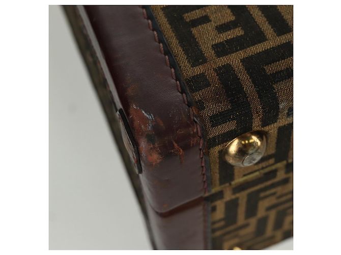 FENDI Zucca Canvas Trunk Black Brown - vista 12