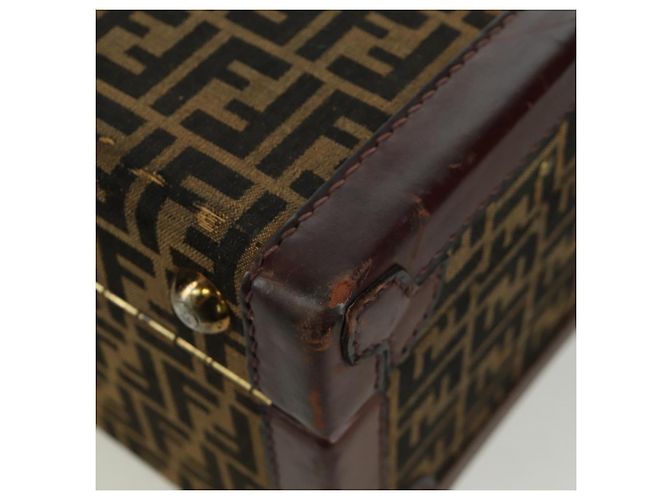 FENDI Zucca Canvas Trunk Black Brown - vista 13