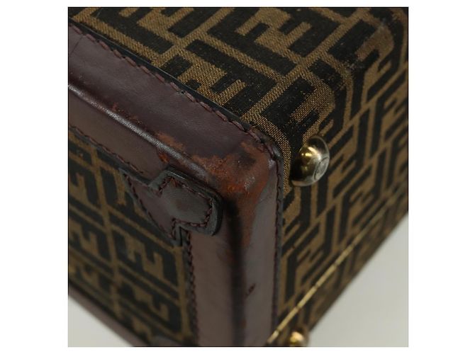 FENDI Zucca Canvas Trunk Black Brown - vista 14