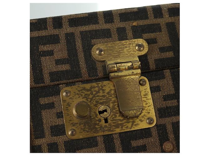 FENDI Zucca Canvas Trunk Black Brown - vista 19