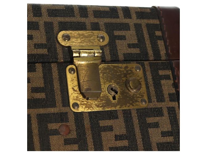 FENDI Zucca Canvas Trunk Black Brown - vista 20