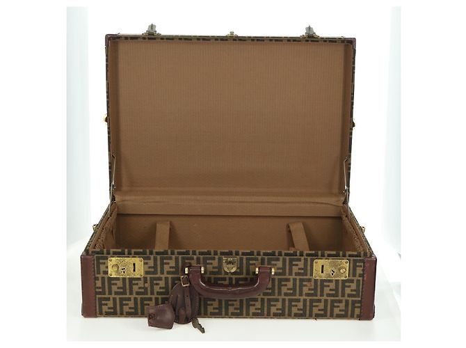 FENDI Zucca Canvas Trunk Black Brown - vista 22