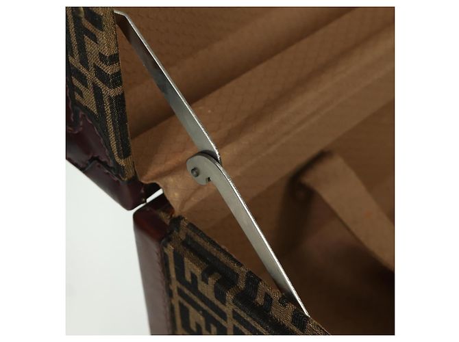 FENDI Zucca Canvas Trunk Black Brown - vista 23