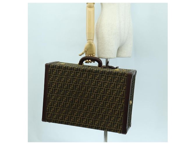 FENDI Zucca Canvas Trunk Black Brown - vista 41