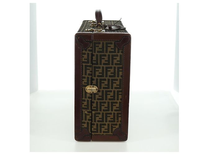 FENDI Zucca Canvas Trunk Black Brown - vista 5