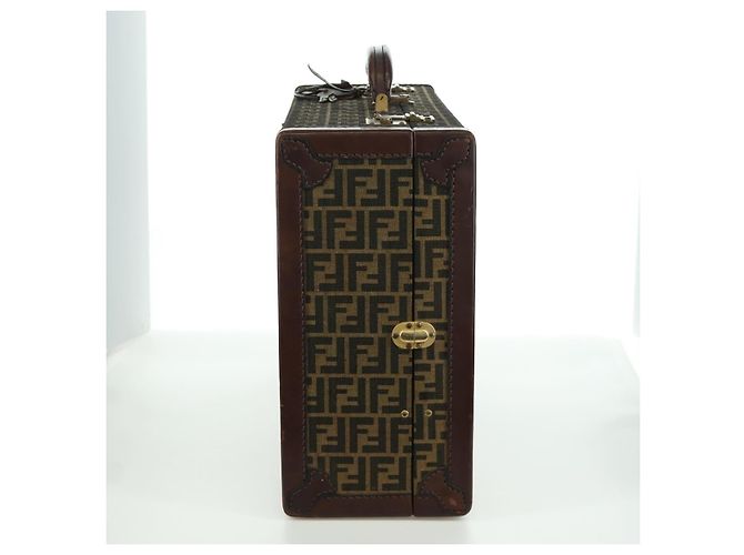 FENDI Zucca Canvas Trunk Black Brown - vista 6