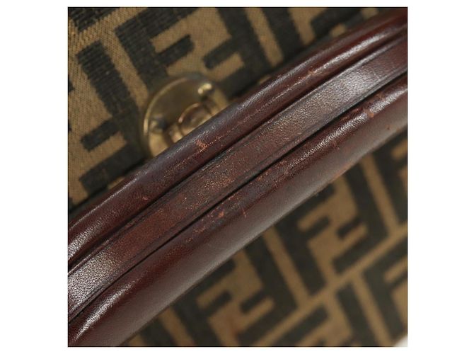 FENDI Zucca Canvas Trunk Black Brown - vista 9