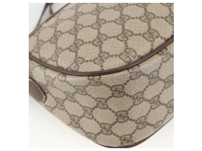 GUCCI GG Supreme Web Sherry Line Bag PVC Beige Gold 164 02 077 - vista 13