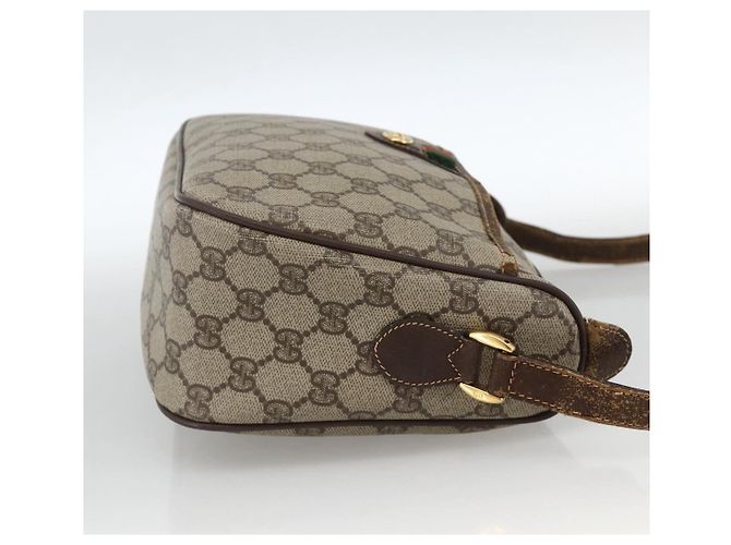 GUCCI GG Supreme Web Sherry Line Bag PVC Beige Gold 164 02 077 - vista 5