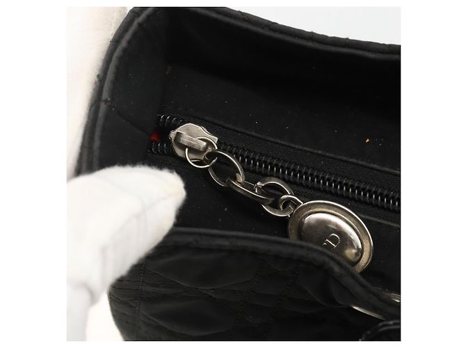 Christian Dior Canage Tote Bag Nylon Black Silver - vista 11