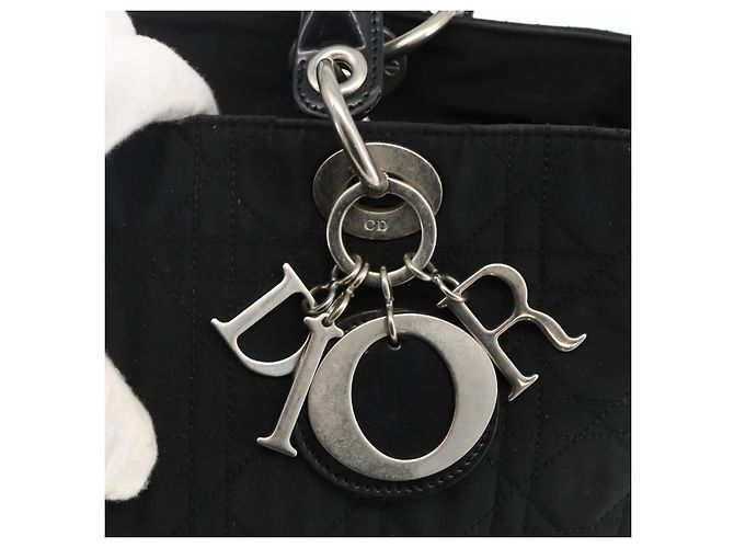 Christian Dior Canage Tote Bag Nylon Black Silver - vista 18