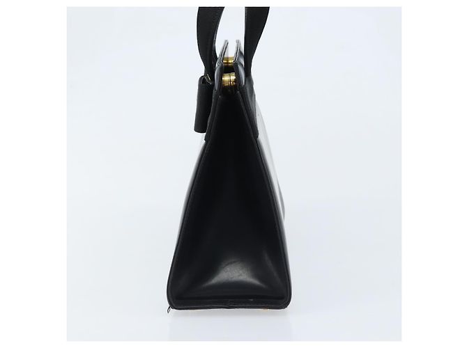Salvatore Ferragamo Vala Hand Bag Leather Black Gold - vue 3