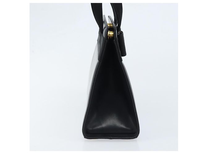 Salvatore Ferragamo Vala Hand Bag Leather Black Gold - vue 4