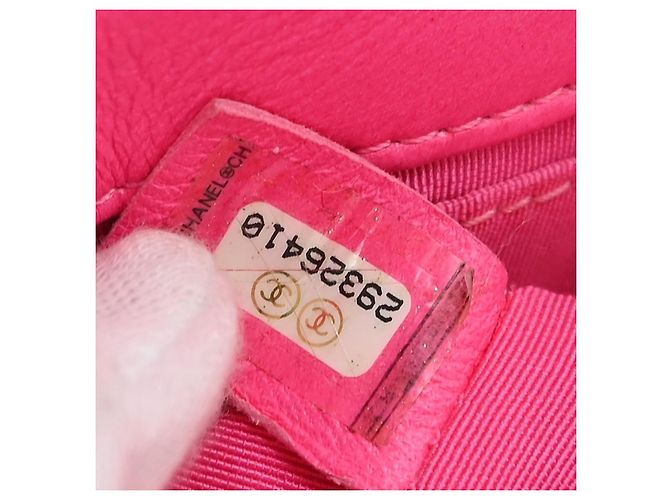 Cinto Chanel 19 em jersey acolchoado Rosa - vista 5