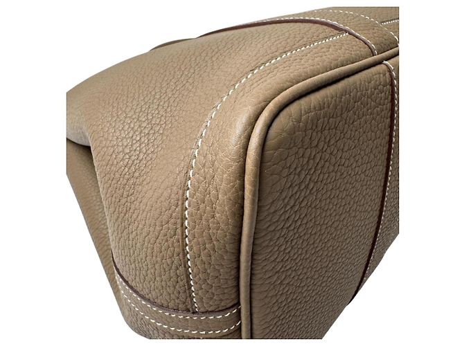 Hermès Borsa Tote Hermes Garden Party PM Taupe - vista 13
