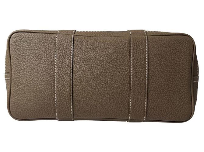 Hermès Borsa Tote Hermes Garden Party PM Taupe - vista 5
