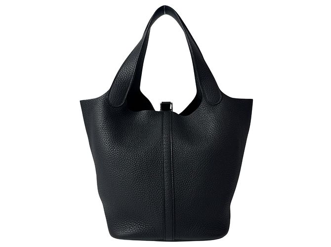 Hermès Borsa Hermes Picotin Lock MM in Noir Black Nero - vista 2