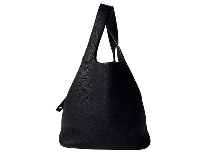 Hermès Borsa Hermes Picotin Lock MM in Noir Black Nero - vista 3