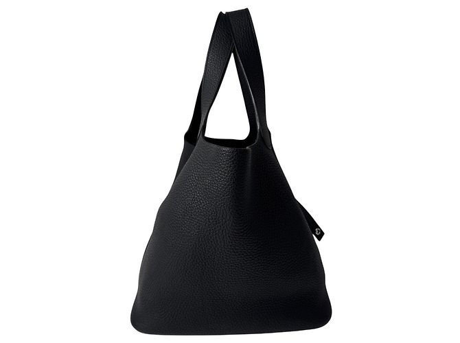 Hermès Borsa Hermes Picotin Lock MM in Noir Black Nero - vista 4