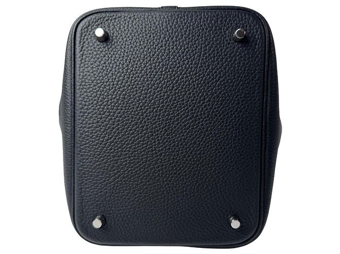 Hermès Borsa Hermes Picotin Lock MM in Noir Black Nero - vista 5
