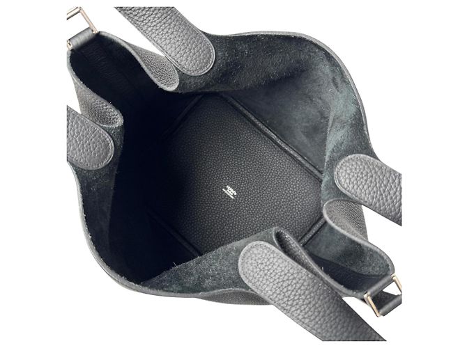 Hermès Borsa Hermes Picotin Lock MM in Noir Black Nero - vista 7