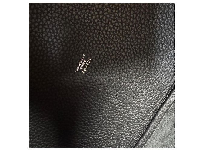 Hermès Borsa Hermes Picotin Lock MM in Noir Black Nero - vista 8