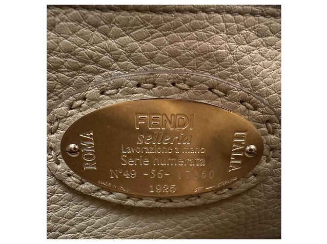 Borsa a tracolla Mini Fendi Peekaboo Selleria Marrone - vista 9