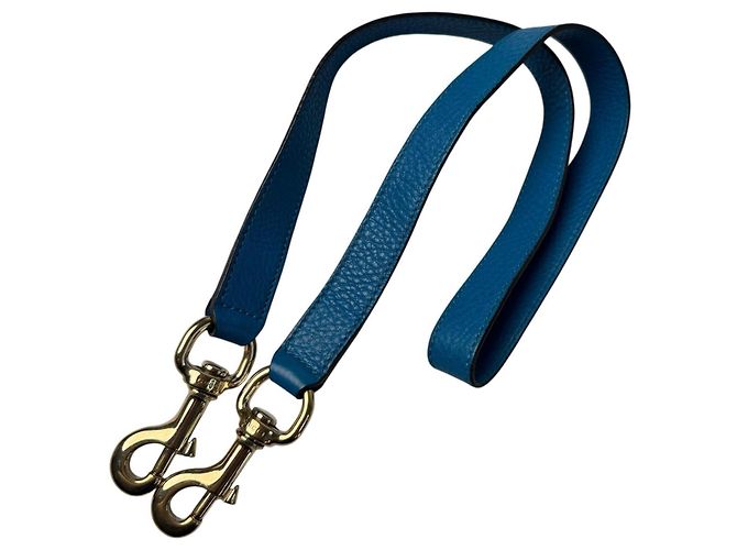 Borsa a tracolla in pelle Gucci Bamboo Diana Blu - vista 15