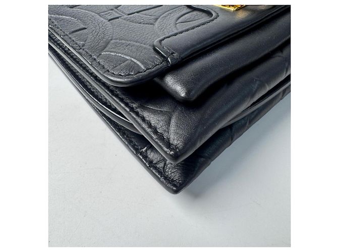 Gancini Borsa a tracolla in pelle nera Salvatore Ferragamo Nero - vista 11