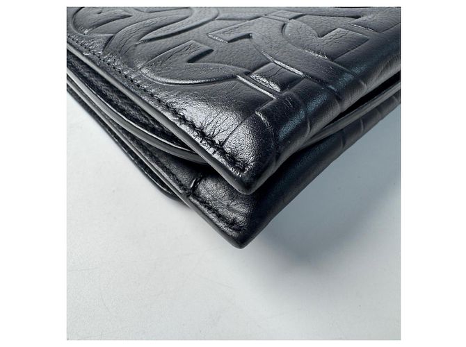 Gancini Borsa a tracolla in pelle nera Salvatore Ferragamo Nero - vista 13