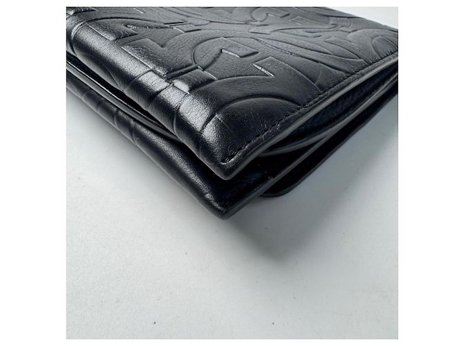 Gancini Borsa a tracolla in pelle nera Salvatore Ferragamo Nero - vista 14