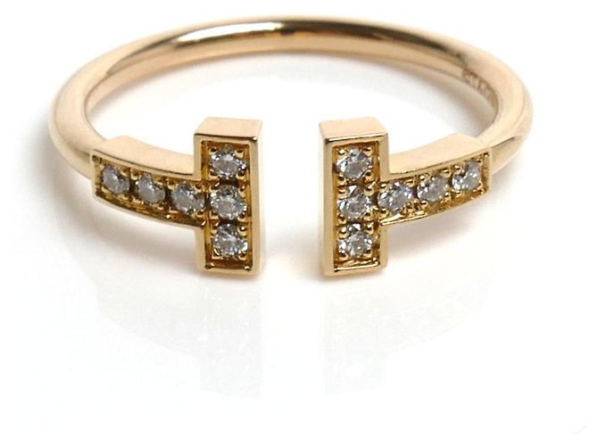 Anello Tiffany & Co. T Wire in oro rosa 18K - vista 3