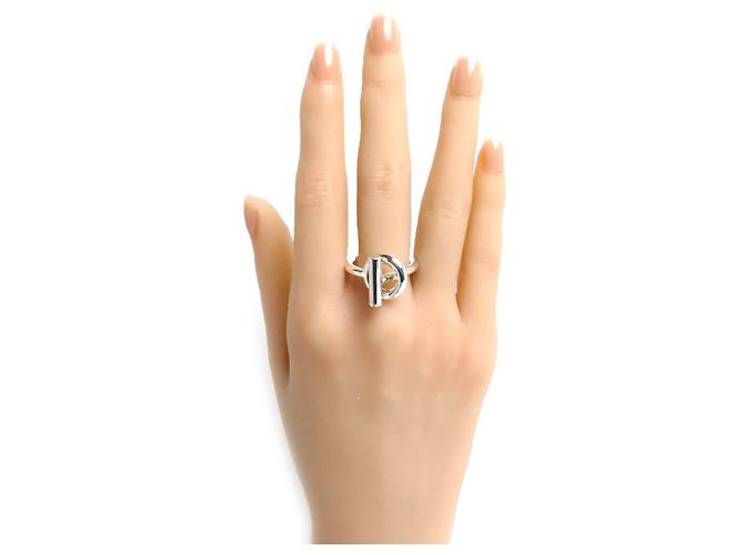 Ring Hermès Anello Hermes Sterling Silver 925 Echappé MM - vista 7