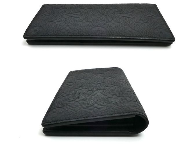 Louis Vuitton Portefeuille Brazza Long Wallet Nero - vista 3