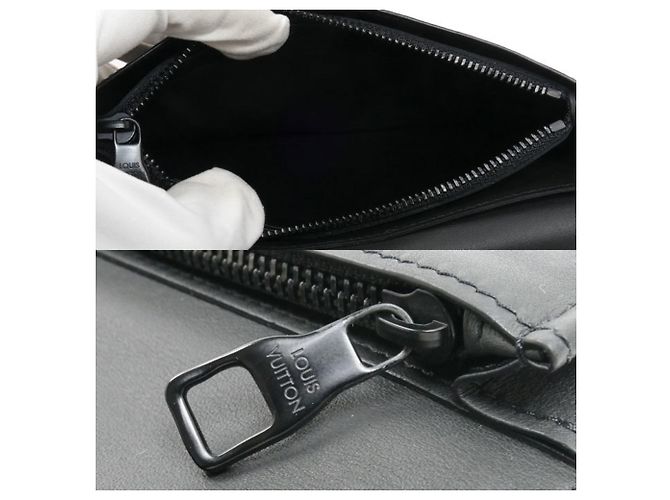 Louis Vuitton Portefeuille Brazza Long Wallet Nero - vista 5