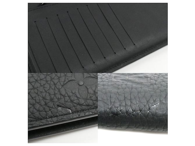 Louis Vuitton Portefeuille Brazza Long Wallet Nero - vista 6