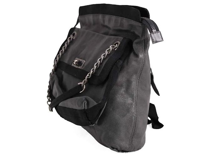 Borsa tote Lanvin in pelle verde - vista 2