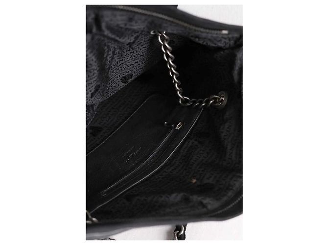 Borsa tote Lanvin in pelle verde - vista 6