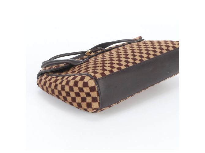 Borsa Tote Louis Vuitton Damier Sauvage Lion Marrone - vista 5