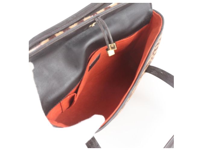 Borsa Tote Louis Vuitton Damier Sauvage Lion Marrone - vista 7