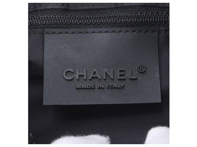Borsa Chanel Sport Line Coco Mark Nero Bianco - vista 10