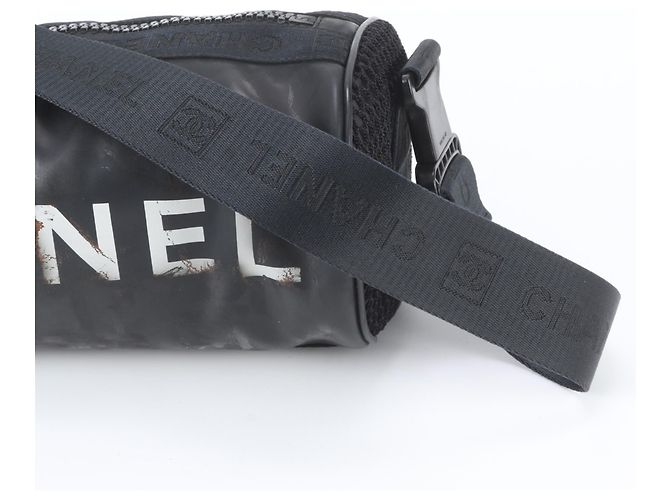 Borsa Chanel Sport Line Coco Mark Nero Bianco - vista 2