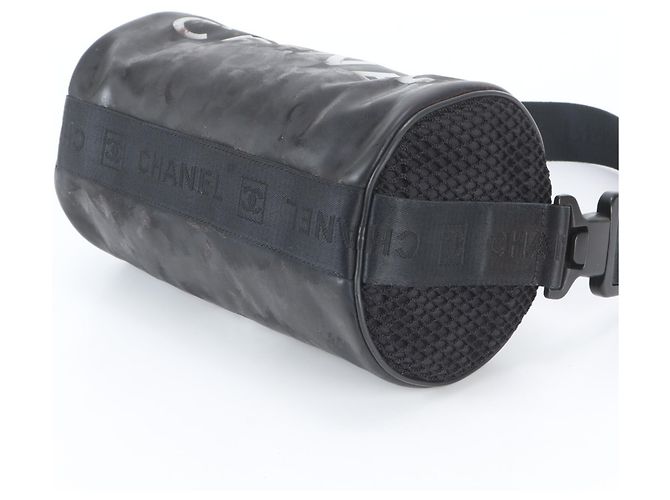 Borsa Chanel Sport Line Coco Mark Nero Bianco - vista 4
