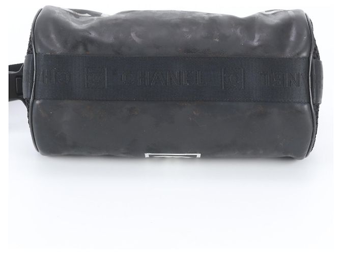 Borsa Chanel Sport Line Coco Mark Nero Bianco - vista 6