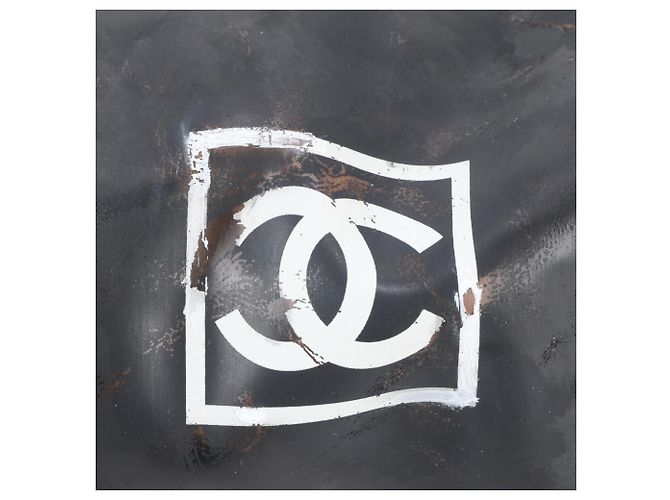Borsa Chanel Sport Line Coco Mark Nero Bianco - vista 8